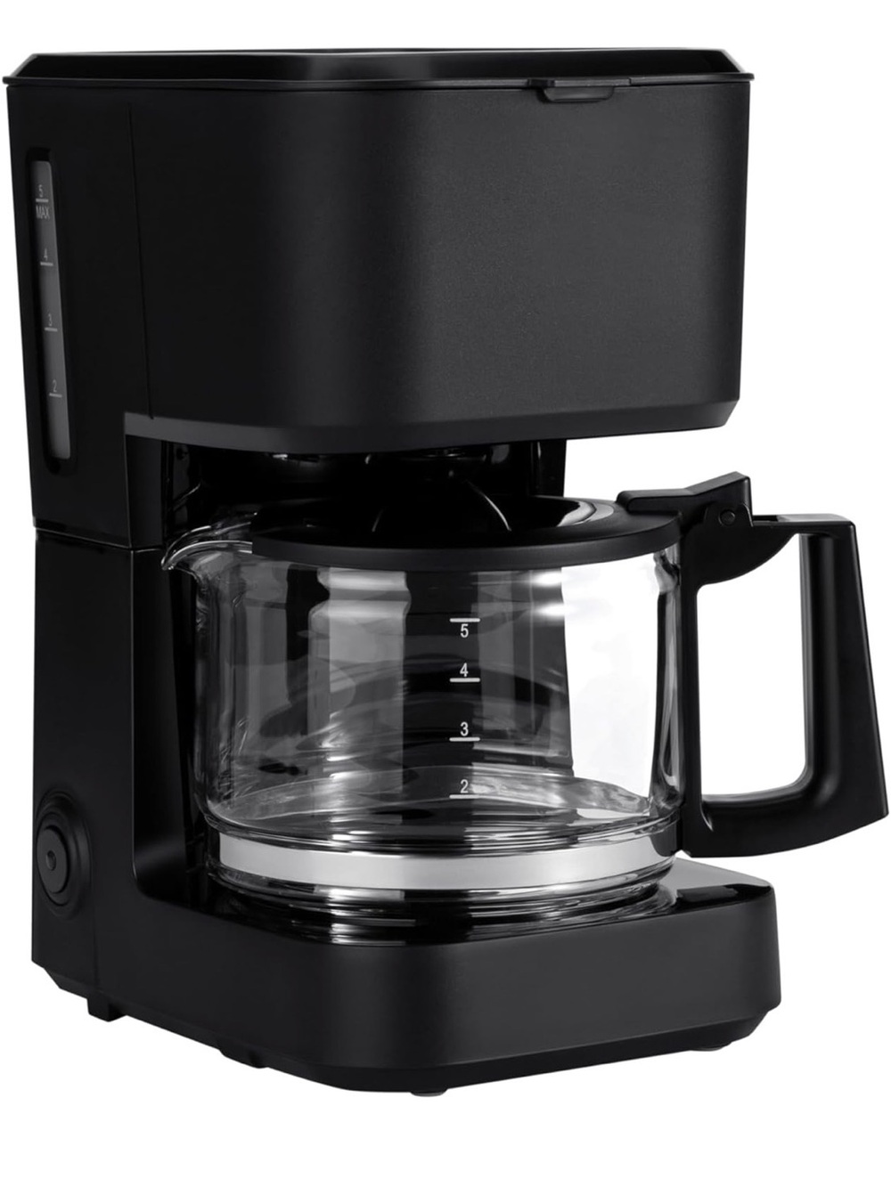 Bundle 5 Cup Black Coffee Maker with Glass Carafe & 2 Mugs Brand New. Un-Opened